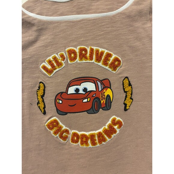 NWT Disney Baby Cars Lightning McQueen Brown Coverall - 0-3M - Picture 4 of 4